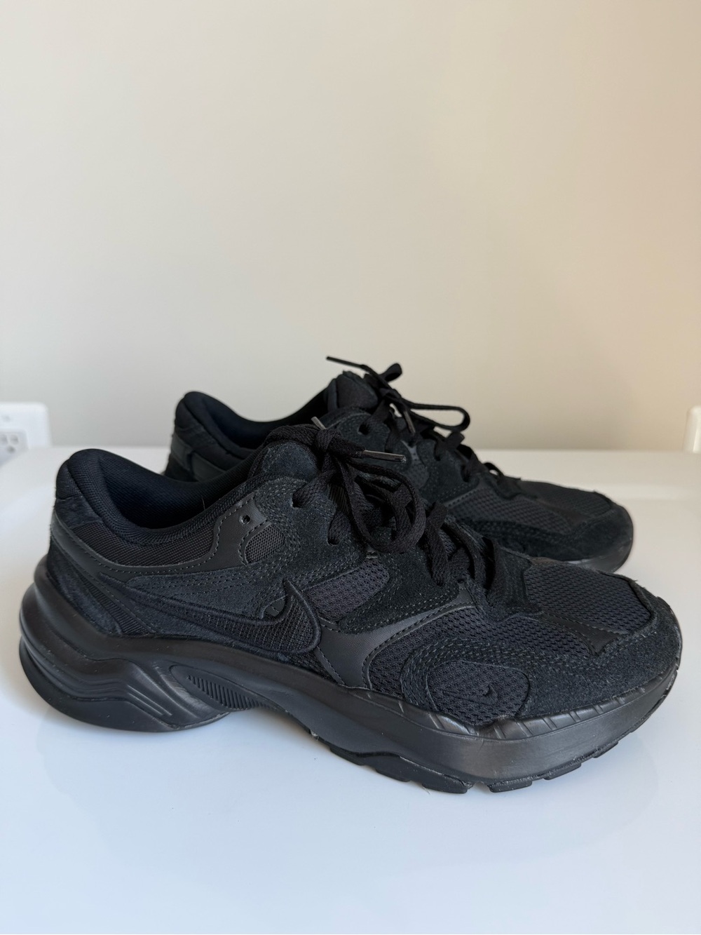 Nike AL8 Women's All-Black Mesh & Synthetic Sneakers